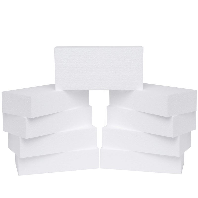 SilverlakeLLC Silverlake 8x4x2 Craft Foam for Styrofoam Block Projects (9-Pack) - Image 1
